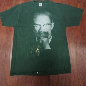 Vintage Malcolm X Jerzees T-Shirt Size XL